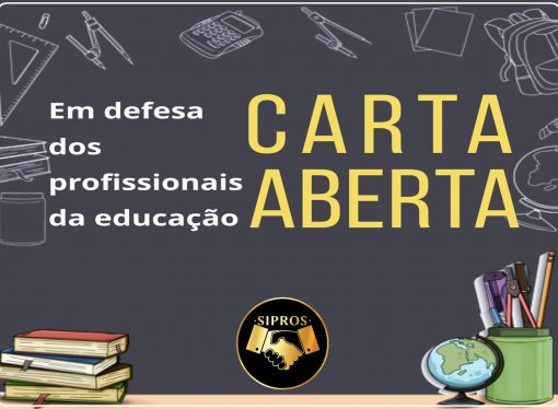 Carta aberta de apoio a todos os profissionais de educação do Brasil